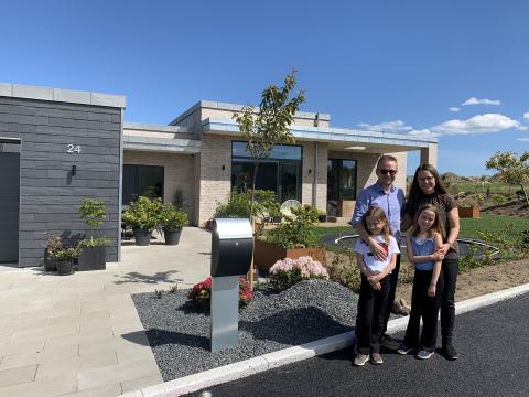 Tilflytterfamilie fra Flegebakken